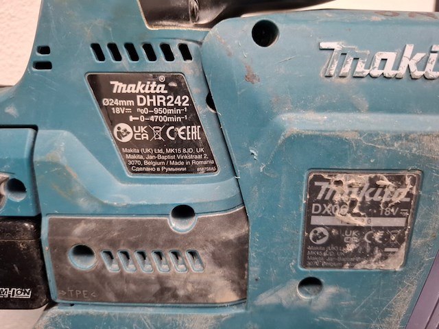 Accu klopboormachine met stofafzuiging makita, dhr242 | dx06, bouwjaar 2025 - afbeelding 5 van  6