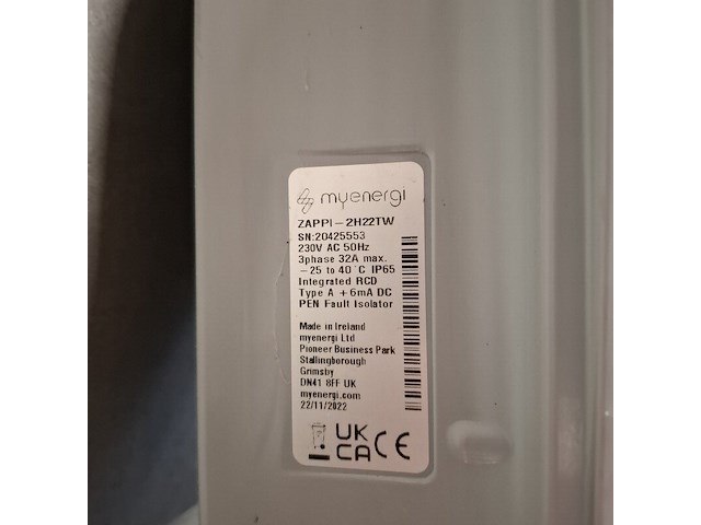 Accu lader, myenergi, zappi - 2h22tw - afbeelding 5 van  6