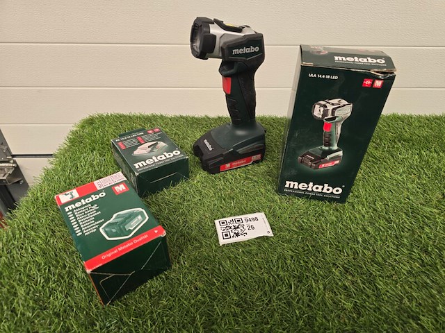 Accu lamp en adapter metabo, diverse, groen - afbeelding 1 van  5