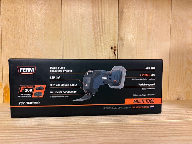 Accu multi tool ferm, 20v - afbeelding 2 van  2