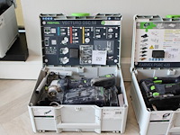 Accu multitool festool osc 18 vecturo met diverse accessoires, accu en lader - afbeelding 2 van  4