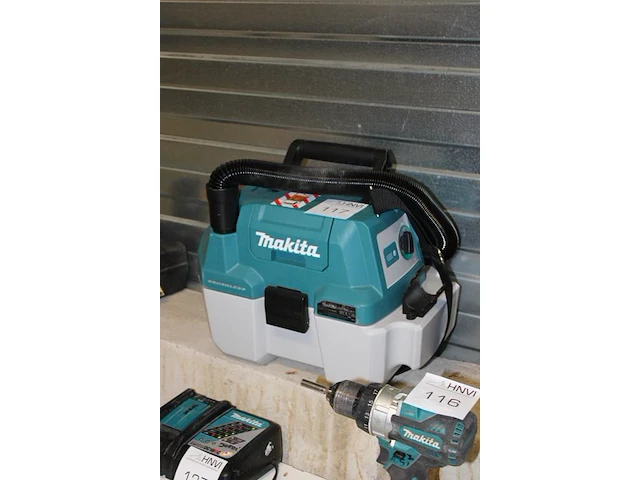 Accu natdroogzuiger makita dvc750l met accu - afbeelding 2 van  2