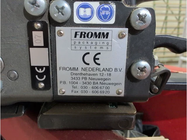 Accu omsnoeringsapparaat met magazijnwagen fromm, p324 - afbeelding 3 van  9