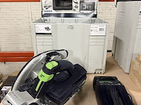 Accu pendelkapzaag in systainer met accu en lader festool, hkc 55 li eb-basic - afbeelding 1 van  9