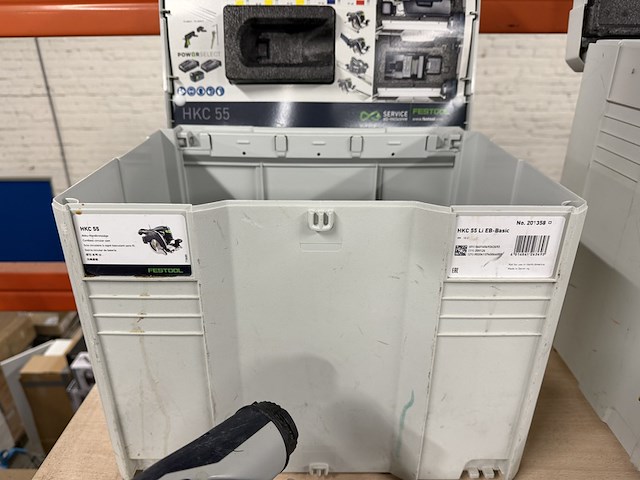 Accu pendelkapzaag in systainer met accu en lader festool, hkc 55 li eb-basic - afbeelding 7 van  9