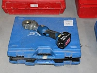 Accu perstang klauke mini plus 60/22-l met makita accu en lader in koffer met diverse koppen