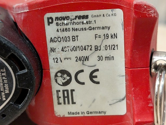 Accu perstang, novopress, ac0103 bt, 2021 - afbeelding 22 van  22