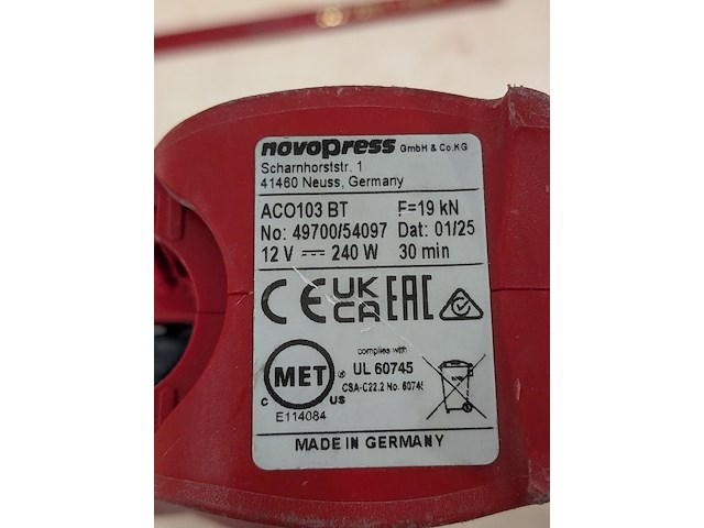 Accu perstang, novopress, ac0103 bt, 2025 - afbeelding 26 van  26