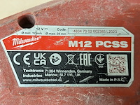 Accu pijpsnijder, milwaukee, m12 pcss, 2025 - afbeelding 3 van  12