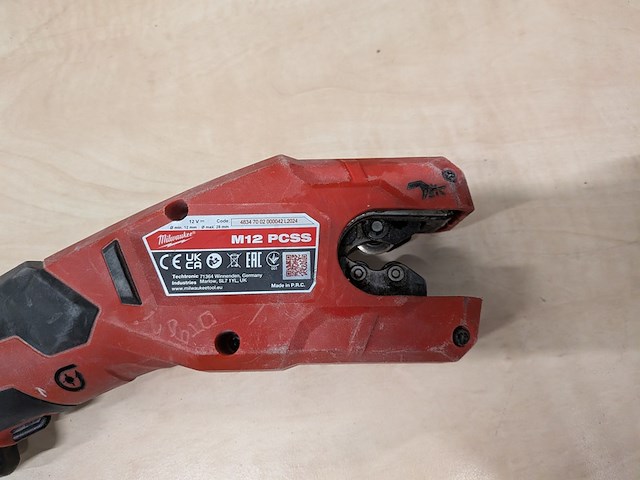 Accu pijpsnijder, milwaukee, m12 pcss, 2025 - afbeelding 4 van  9