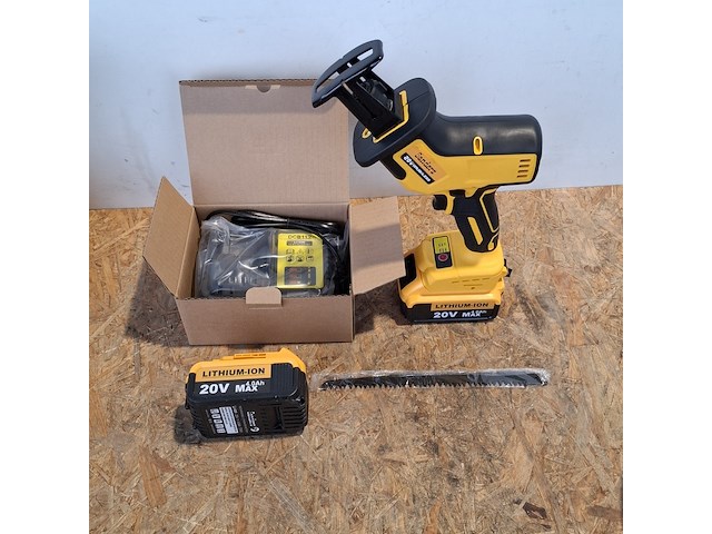 Accu reciprozaag, geel - afbeelding 9 van  10