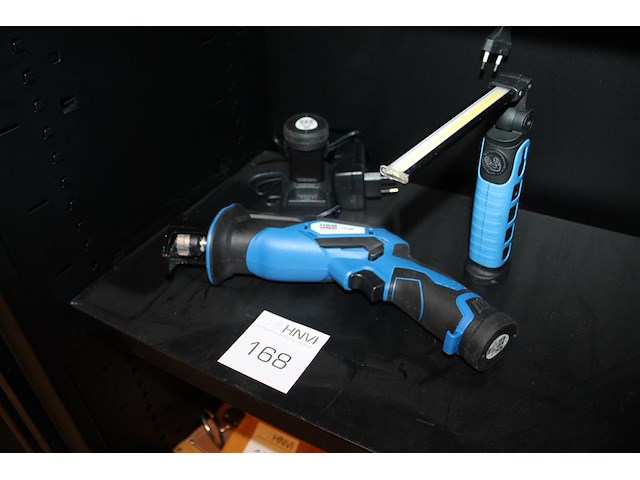 Accu reciprozaag hbm met ledlamp, accu's en lader - afbeelding 1 van  1