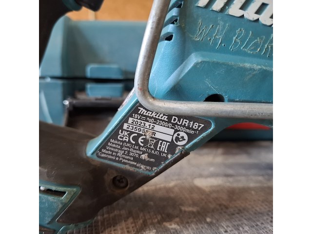 Accu reciprozaag makita, djr187, bouwjaar 2023 - afbeelding 3 van  4