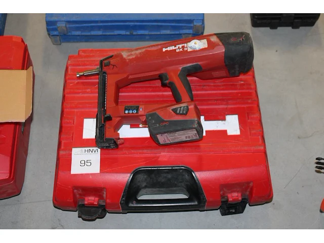 Accu schiethamer hilti bx3 met twee accu's en lader in kunststoffen koffer - afbeelding 1 van  2