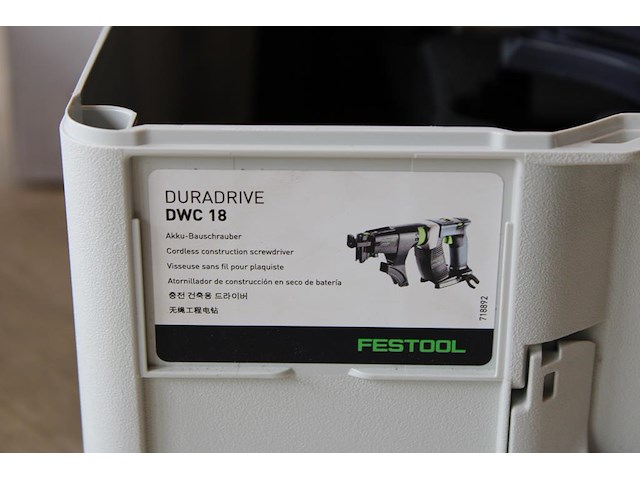 Accu-schroefautomaat festool dwc 18-4500 met magazijn af 55-dwc in systainer. zonder accu en lader - afbeelding 4 van  4