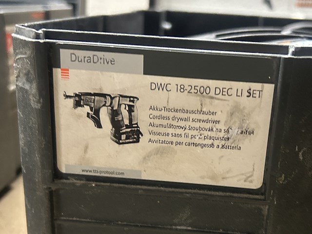 Accu schroefautomaat in koffer met accu en lader protool, dwc 18-2500 dec li set - afbeelding 7 van  7