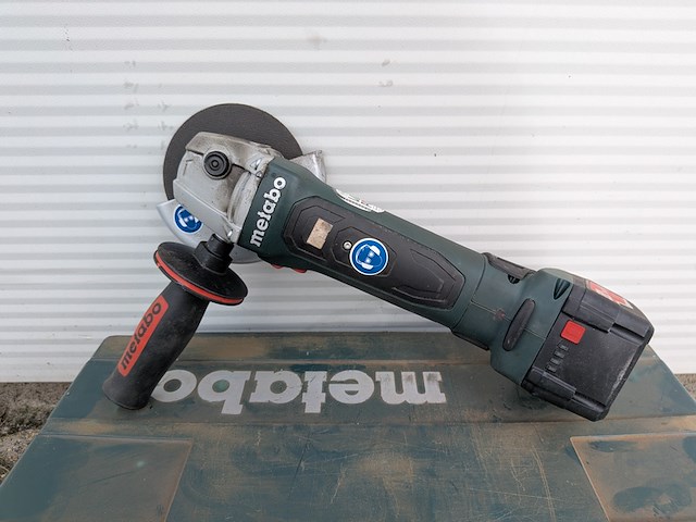 Accu-schroefboormachine & 2x accu-haakse slijper, metabo - afbeelding 4 van  16