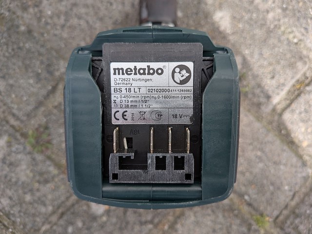 Accu-schroefboormachine & 2x accu-haakse slijper, metabo - afbeelding 11 van  16