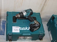 Accu schroefboormachine makita ddf458 met accu en kunststoffen koffer
