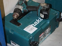 Accu schroefboormachine makita ddf458 met accu en kunststoffen koffer - afbeelding 2 van  2
