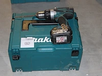 Accu schroefboormachine makita ddf458 met accu en kunststoffen koffer