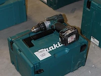 Accu schroefboormachine makita ddf458 met accu en kunststoffen koffer - afbeelding 2 van  2