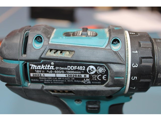 Accu schroefboormachine makita ddf482 met 5ah accu. bouwjaar 2022. - afbeelding 3 van  3
