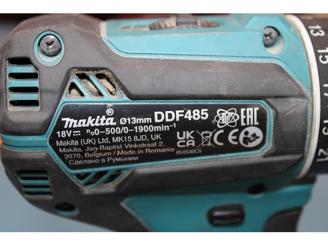 Accu schroefboormachine makita ddf485 met 5ah accu. bouwjaar 2020. - afbeelding 3 van  3