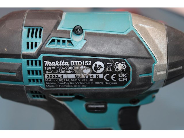 Accu schroefboormachine makita dtd152 met 5ah accu. bouwjaar 2022. - afbeelding 3 van  3