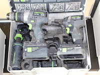 Accu schroefboormachine tec tcp 18/4 ec tec en slagschroevendraaierset festool tid18 ec met twee accu's en ... - afbeelding 1 van  4