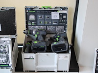 Accu schroefboormachine tec tcp 18/4 ec tec en slagschroevendraaierset festool tid18 ec met twee accu's en ... - afbeelding 4 van  4