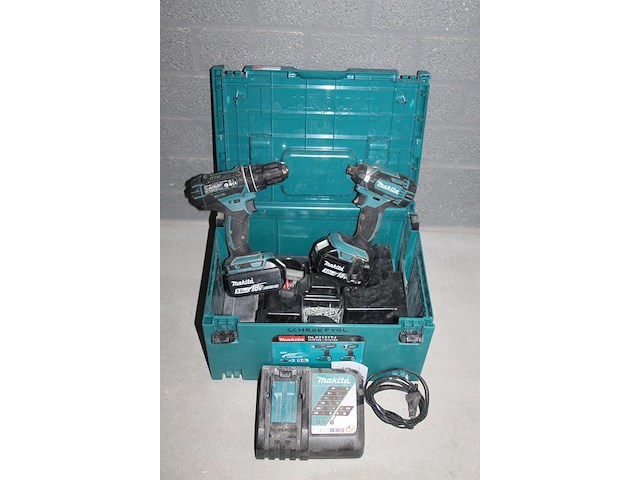 Accu schroefboorset makita met 2 accu's, lader en mbox. januari 2025. - afbeelding 2 van  3