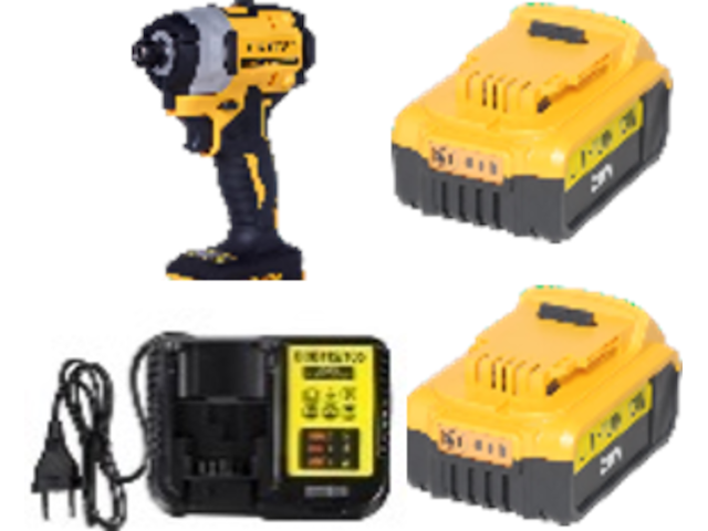 Accu schroefmachine | 20v | 320nm, sanderz, geel, 2025 - afbeelding 1 van  2