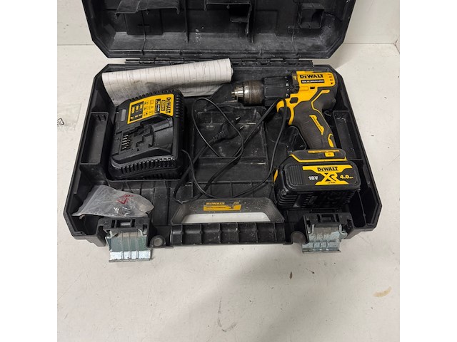 Accu schroefmachine dewalt, dcd709m2t, in koffer - afbeelding 4 van  8