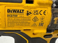Accu schroefmachine, dewalt, dcd709m2t - afbeelding 6 van  8