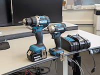 Accu schroefmachine met accu slagmoersleutel, makita, ddf484, dtw300, 2025 - afbeelding 1 van  14
