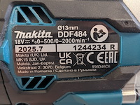 Accu schroefmachine met accu slagmoersleutel, makita, ddf484, dtw300, 2025 - afbeelding 11 van  14