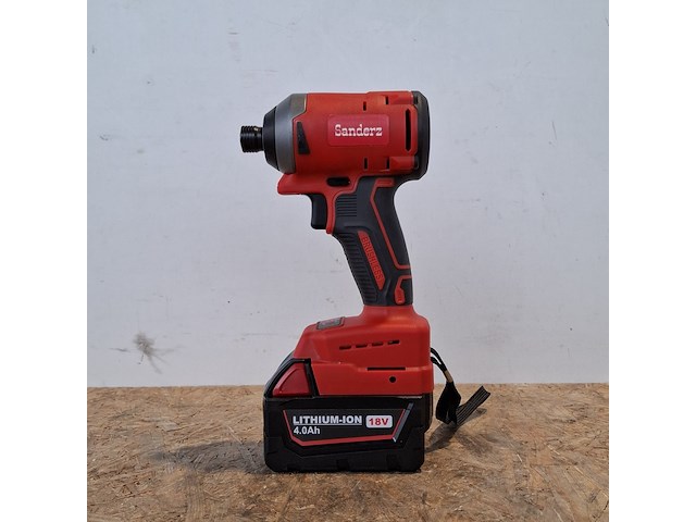 Accu schroefmachine, rood - afbeelding 1 van  10