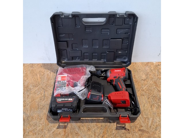 Accu schroefmachine, rood - afbeelding 8 van  10