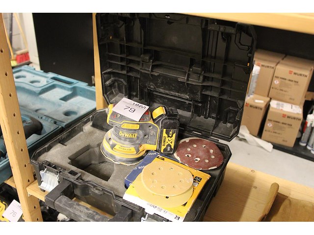 Accu schuurmachine dewalt xr18v brushless met accu, zonder lader - afbeelding 1 van  2