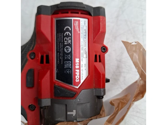 Accu slagboormachine, milwaukee, m18 fpd3 - afbeelding 3 van  6