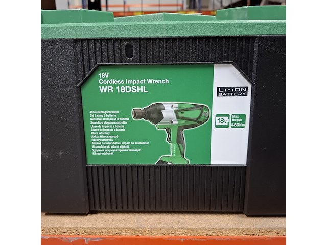 Accu-slagmoeraanzetter 1/2"vk 18 v / 380-600nm, hikoki, wr18dshll2z - afbeelding 3 van  3