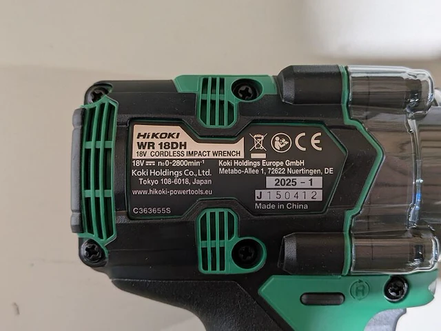 Accu slagmoeraanzetter, hikoki, wr 18dh, (incl. hsc koffer) - afbeelding 4 van  5
