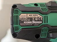 Accu slagmoeraanzetter, hikoki, wr 36da, (incl. hsc koffer, accu's en acculader) - afbeelding 4 van  5