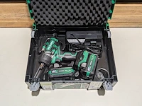 Accu slagmoeraanzetter, hikoki, wr 36de, (incl. hsc koffer, accu's en acculader) - afbeelding 3 van  4