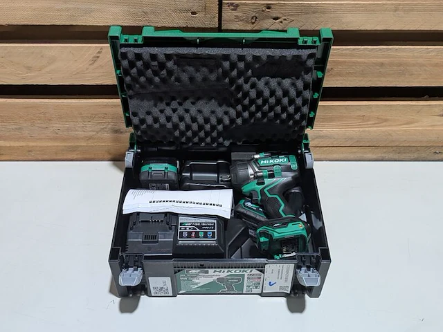 Accu slagmoeraanzetter, hikoki, wr 36de, (incl. hsc koffer, accu's en acculader) - afbeelding 2 van  5