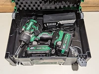 Accu slagmoeraanzetter, hikoki, wr 36de, (incl. hsc koffer, accu's en acculader) - afbeelding 3 van  5
