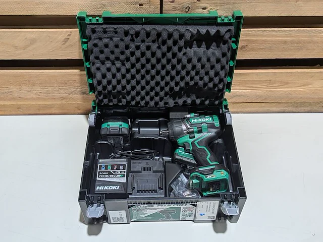 Accu slagmoeraanzetter, hikoki, wr 36de, (incl. hsc koffer, accu's en acculader) - afbeelding 2 van  5