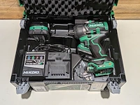 Accu slagmoeraanzetter, hikoki, wr 36de, (incl. hsc koffer, accu's en acculader) - afbeelding 3 van  5