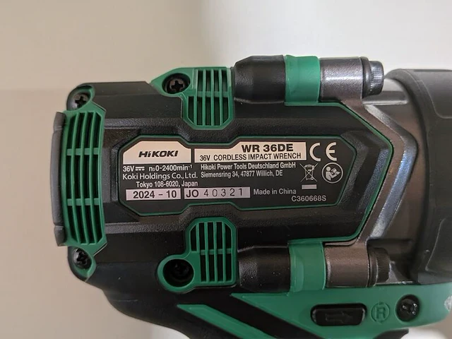 Accu slagmoeraanzetter, hikoki, wr 36de, (incl. hsc koffer) - afbeelding 4 van  5